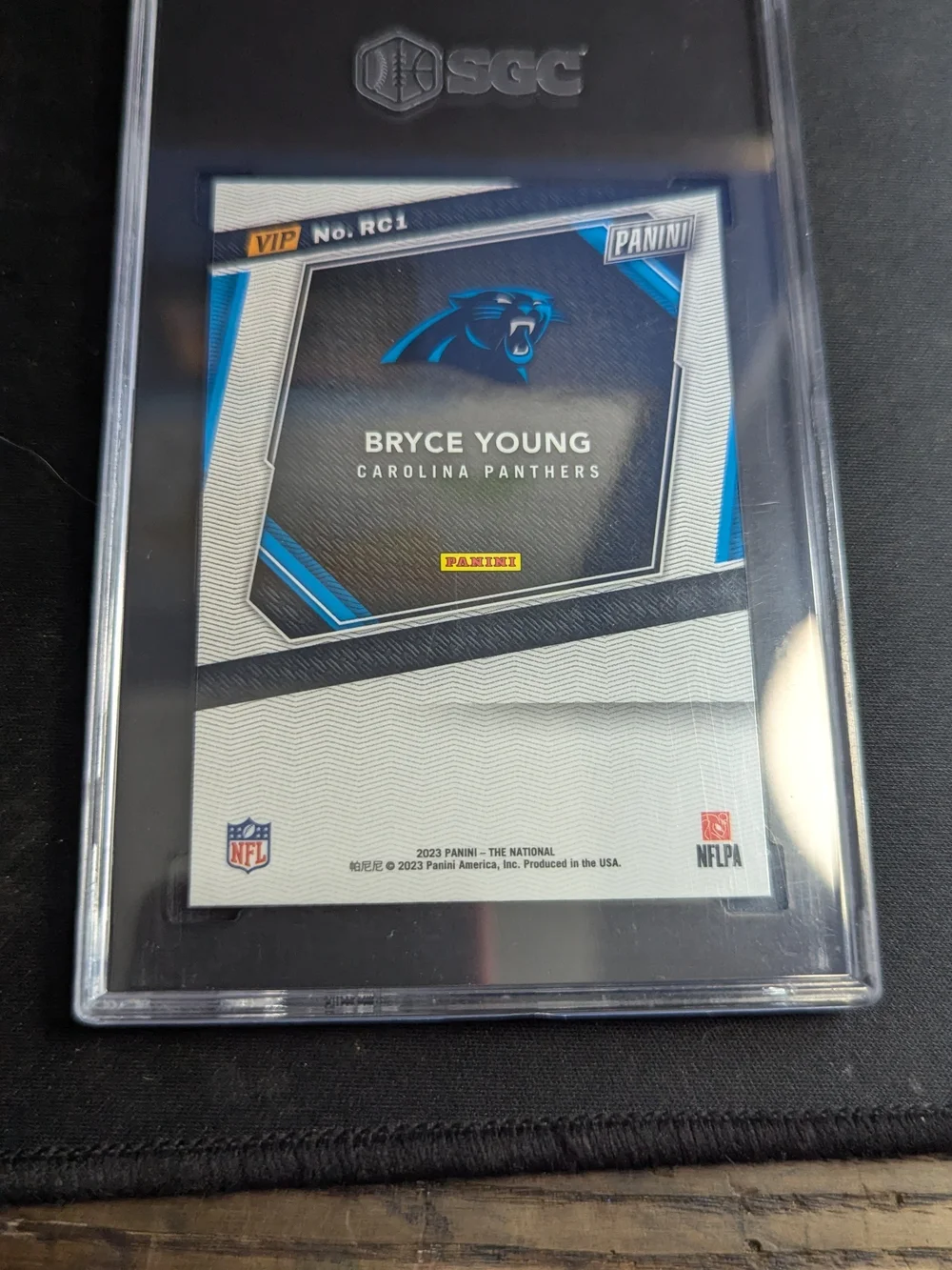 2023 Panini The National VIP RC1 Bryce Young Rookies SGC 9.5